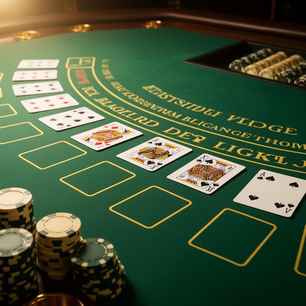 Blackjack-bord i forest green – det internationella casinots typiska estetik